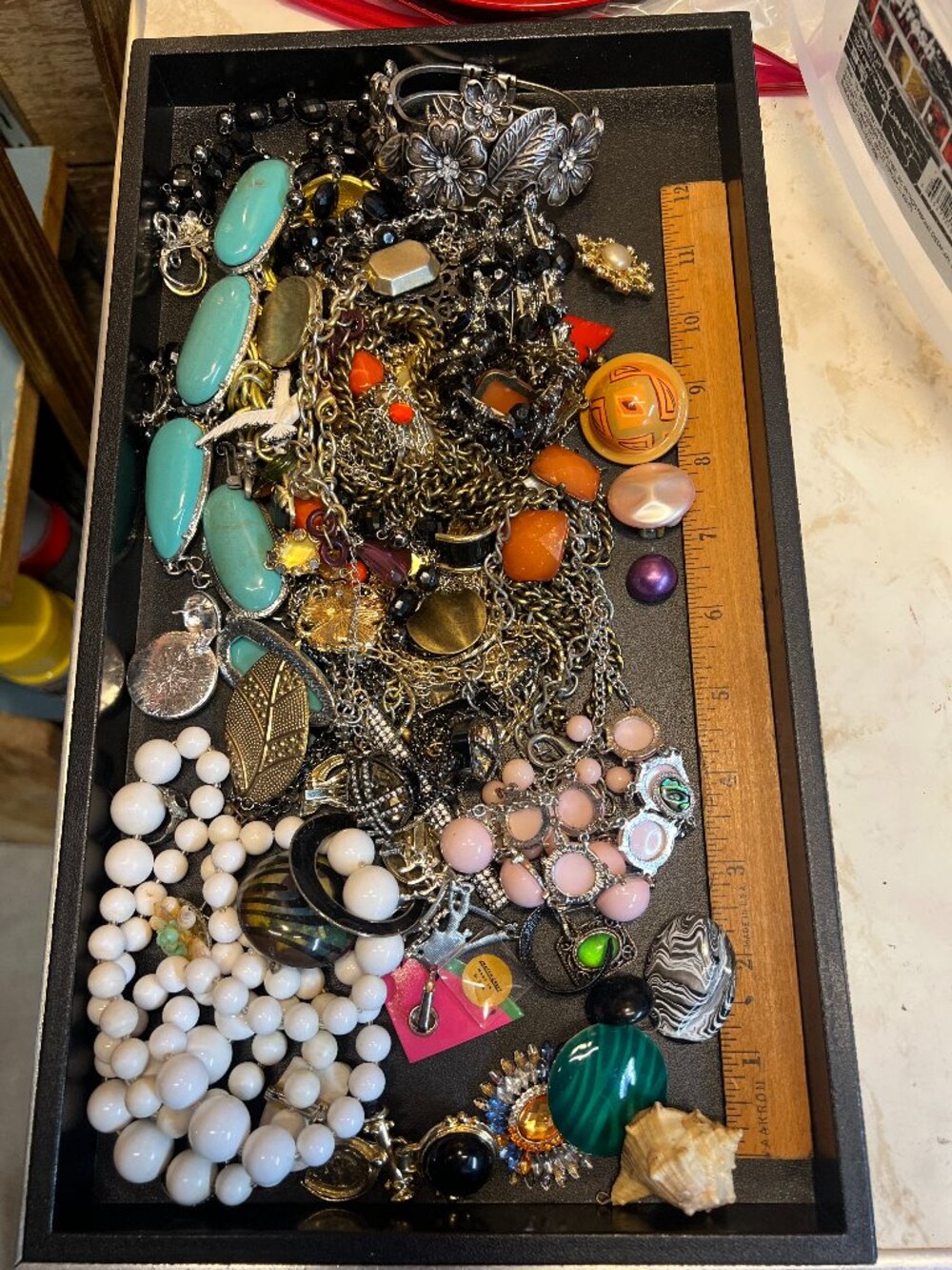 Craft jewelry lot WW, 2+ pounds
